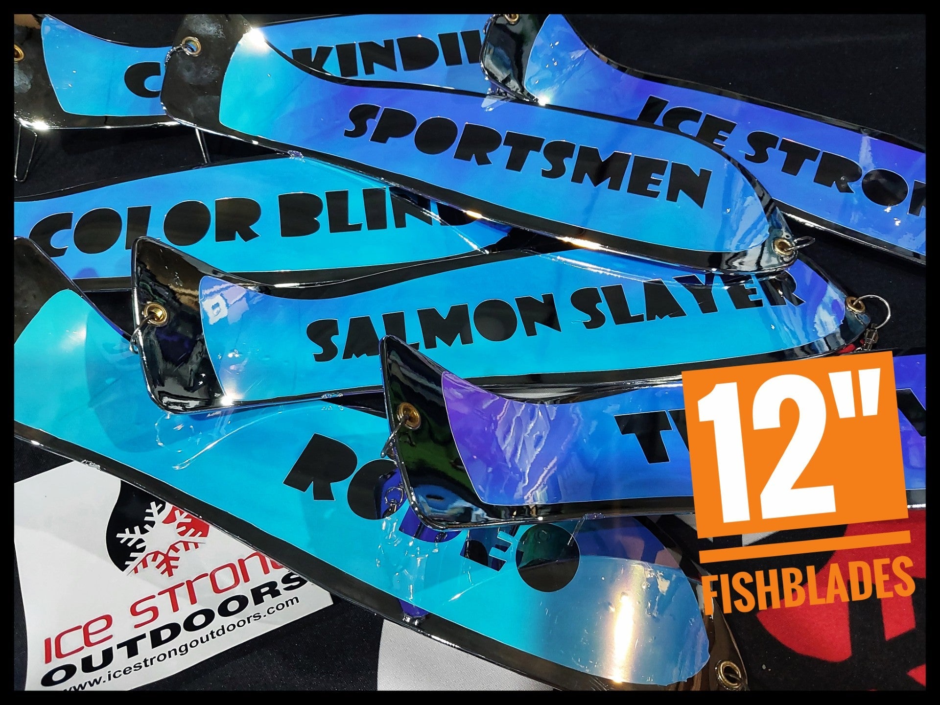 12" Chrome Dual Fin Fishblade