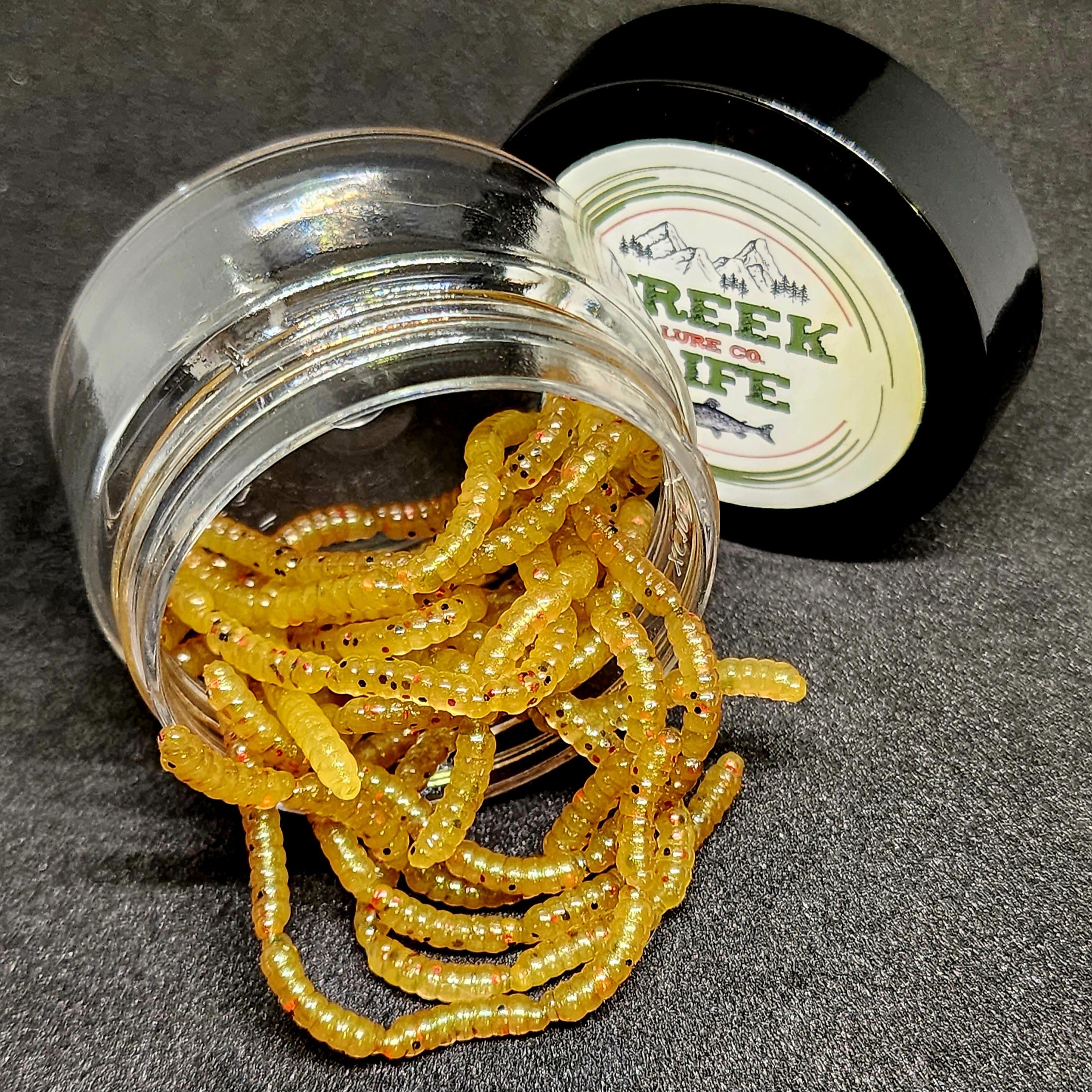 Pot de larves de micro-asticots de 1,27 cm (0,5 po) « La mouche de la pomme »