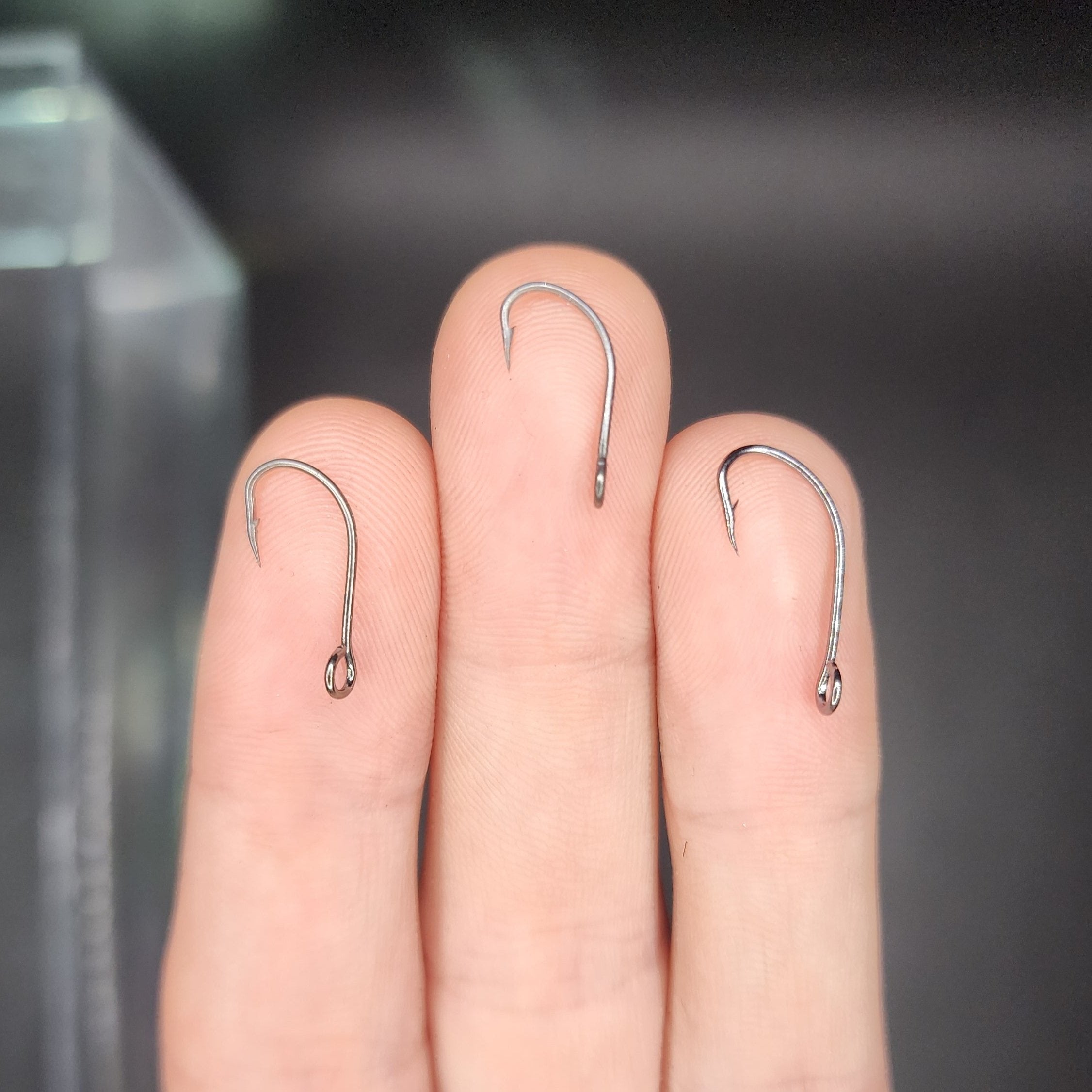 Crochets en J à gros œil (paquet de 10)