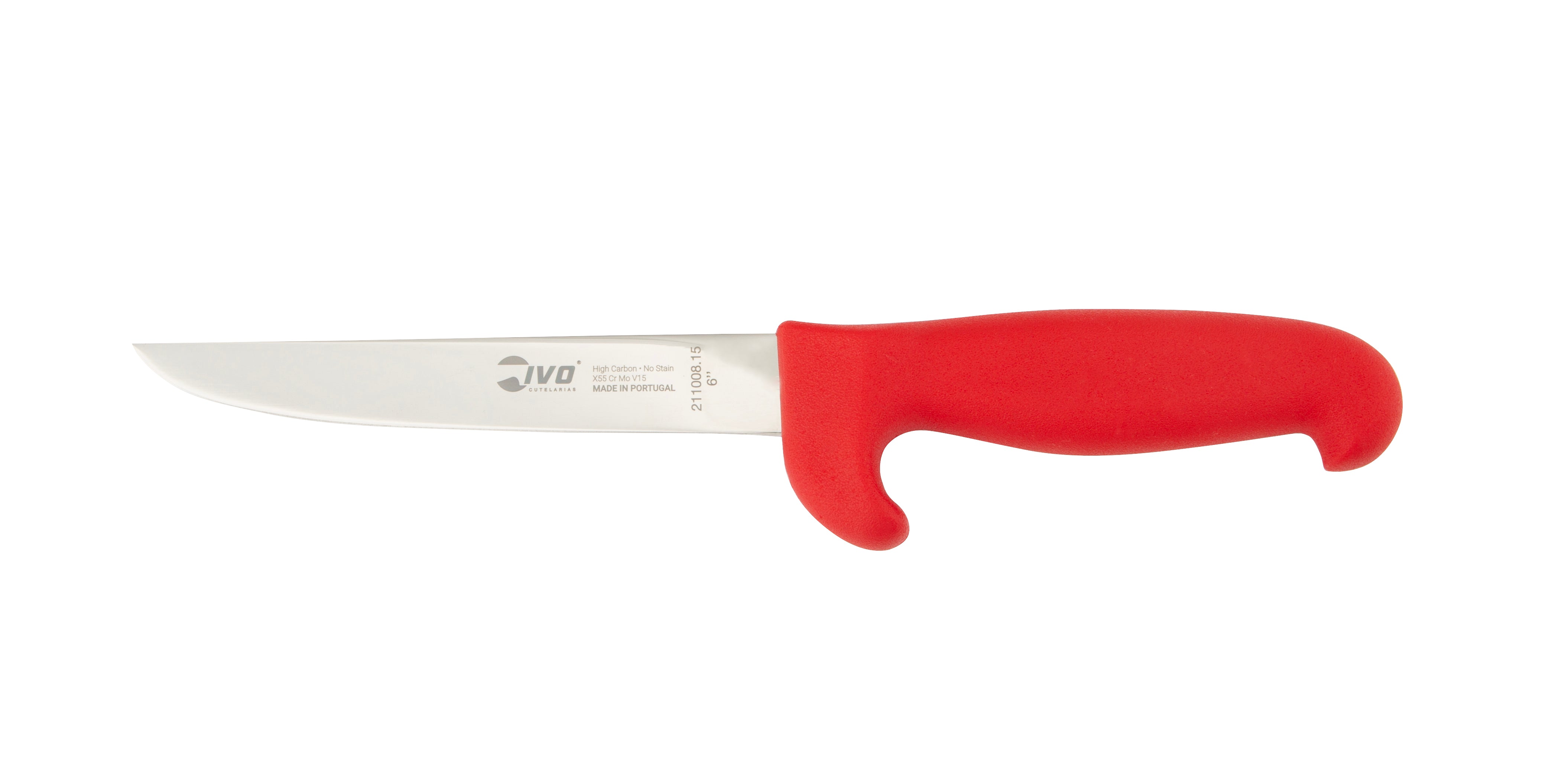 Couteau à désosser rouge IVO® SafetyGrip 6"