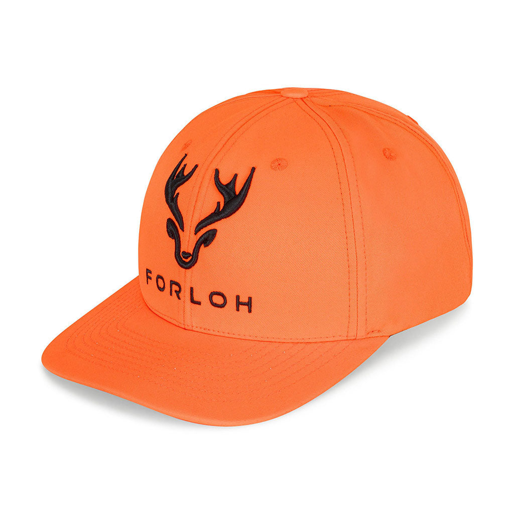 Gorro de sarga color naranja fluorescente