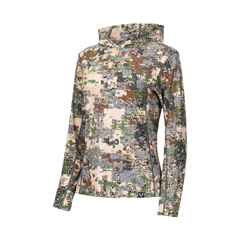 Camiseta de manga larga con capucha SolAir para mujer