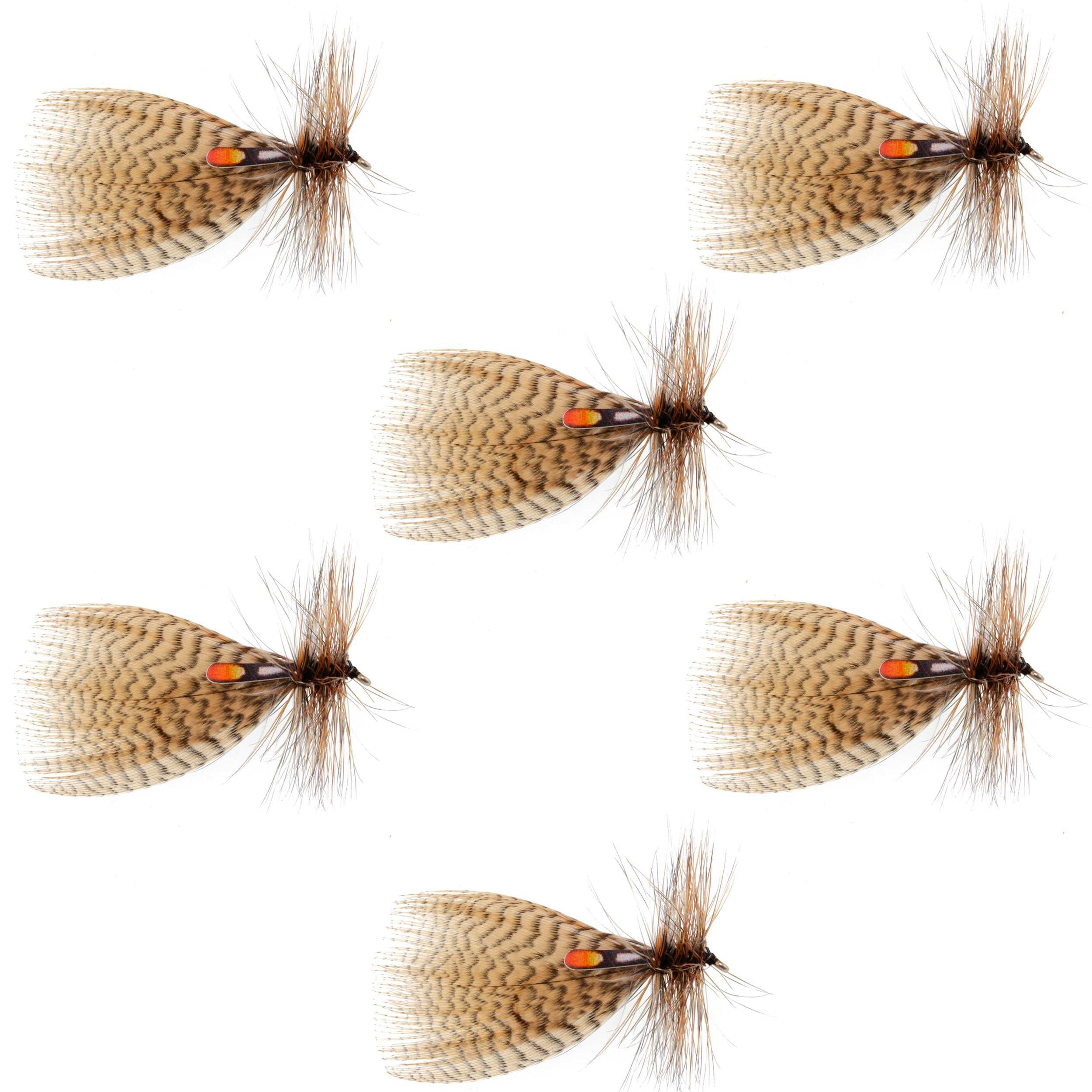 Mosca seca o streamer especial para trucha y lubina Hornberg - 6 moscas - Anzuelo tamaño 10