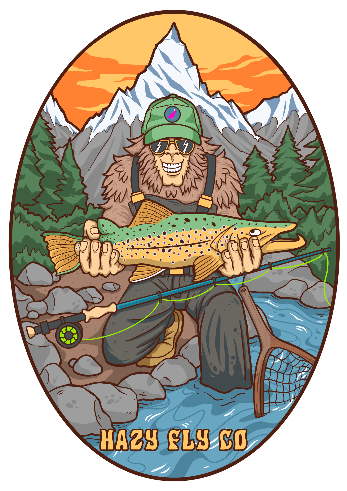 Ovale en bâtonnet de 4 po x 6 po