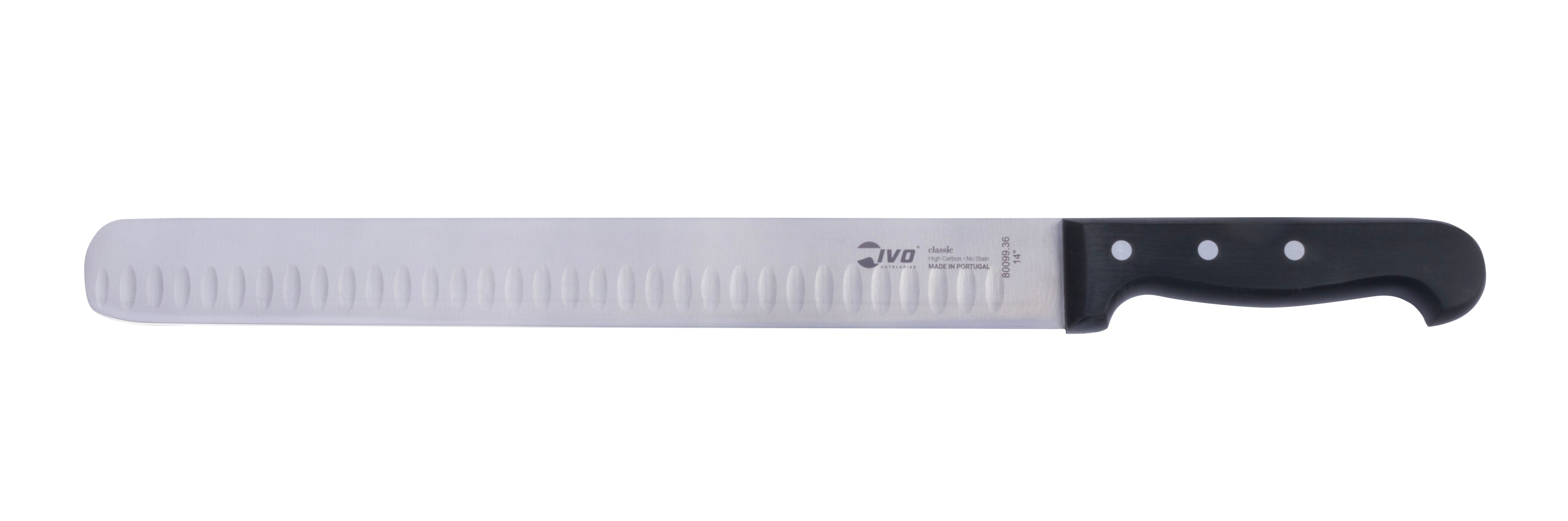 IVO® Classic Plus 14" Black Extra Wide Slicer with Grantons