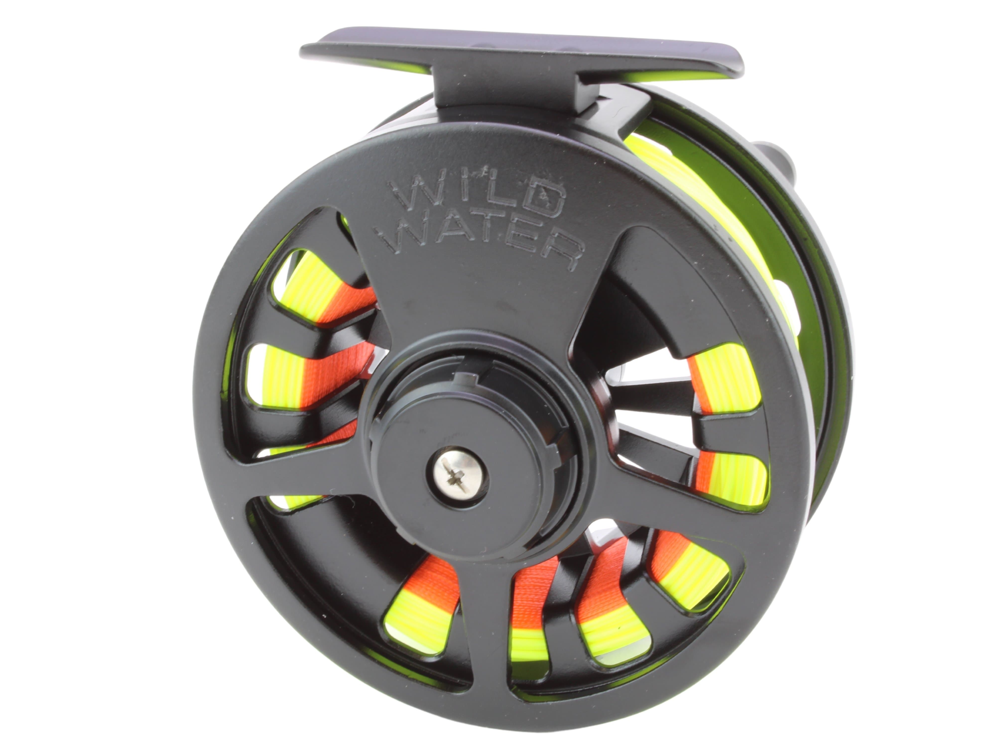 Carrete de pesca a mosca de fundición a presión, peso 5 o 6, línea flotante WF 5wt | Bobina de 20# | Sedal 5X | Pesca a mosca Wild Water
