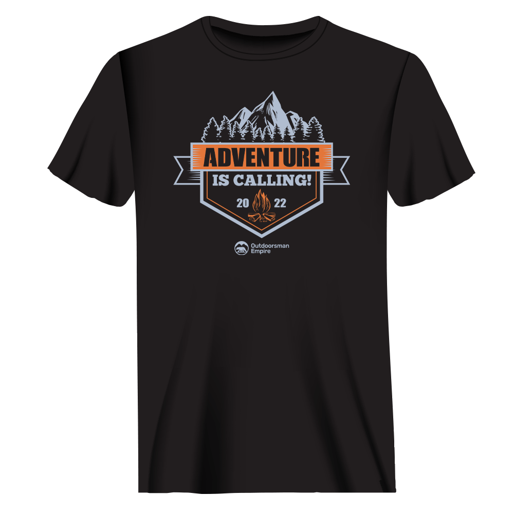 T-shirt « L'aventure vous appelle » pour homme