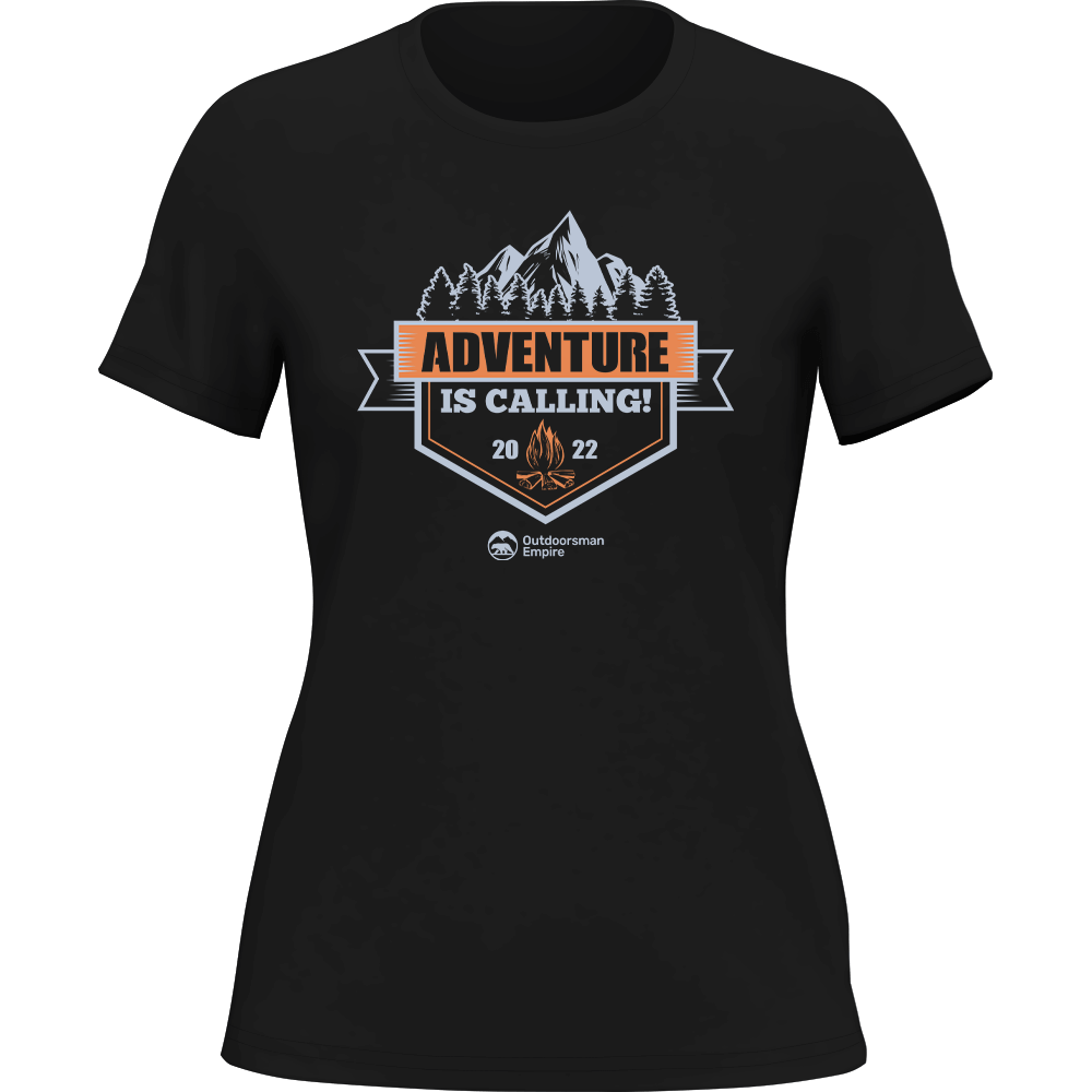 T-shirt « L'aventure vous appelle » pour femme