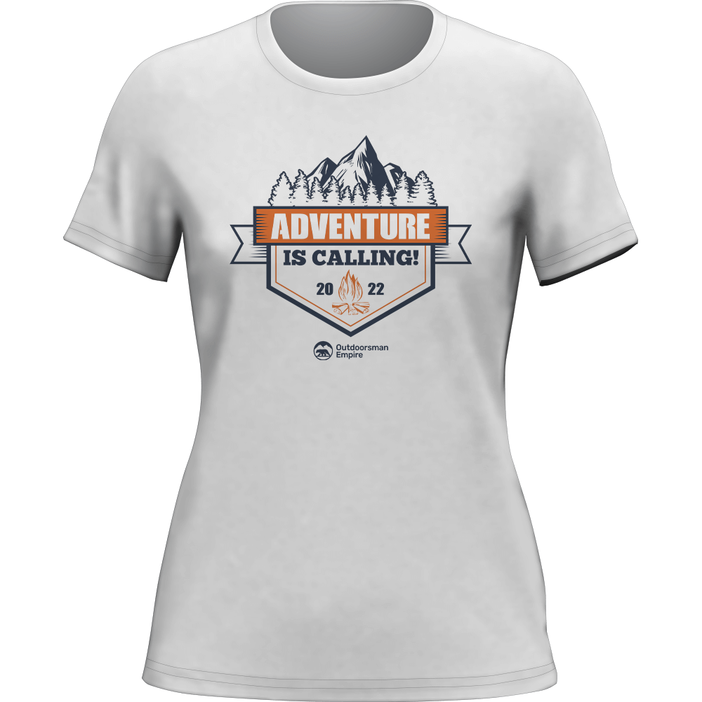 T-shirt « L'aventure vous appelle » pour femme
