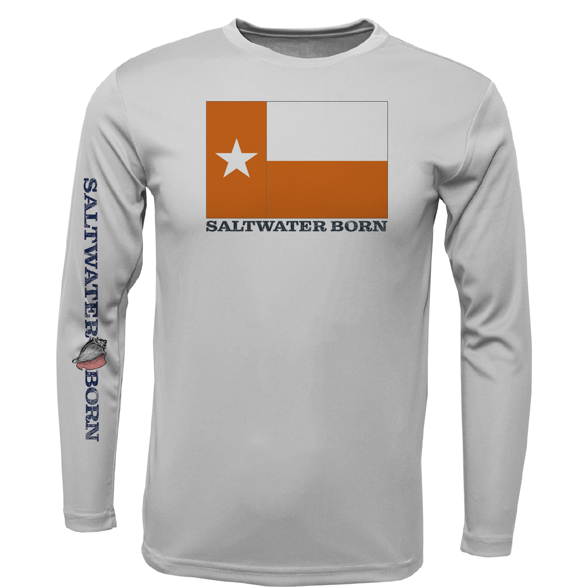 Burnt Orange Texas Long Sleeve UPF 50+ Dry-Fit Shirt