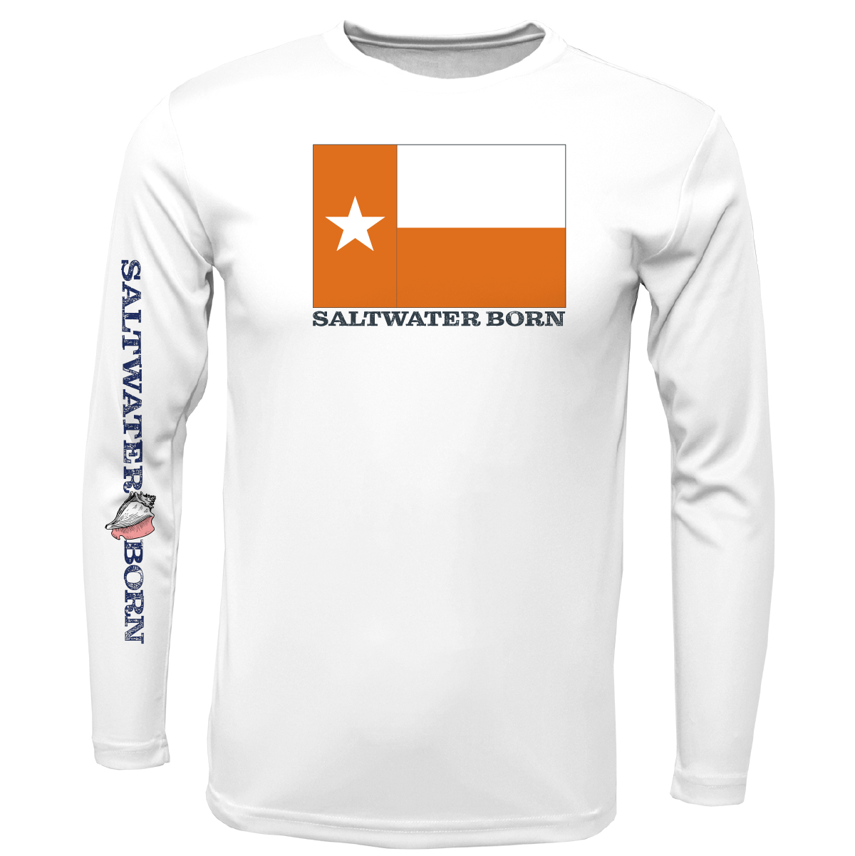 Burnt Orange Texas Long Sleeve UPF 50+ Dry-Fit Shirt