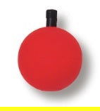 Betts Peg Foam Float (Round, 3.00", 25ct, Red) Bobber Bargain