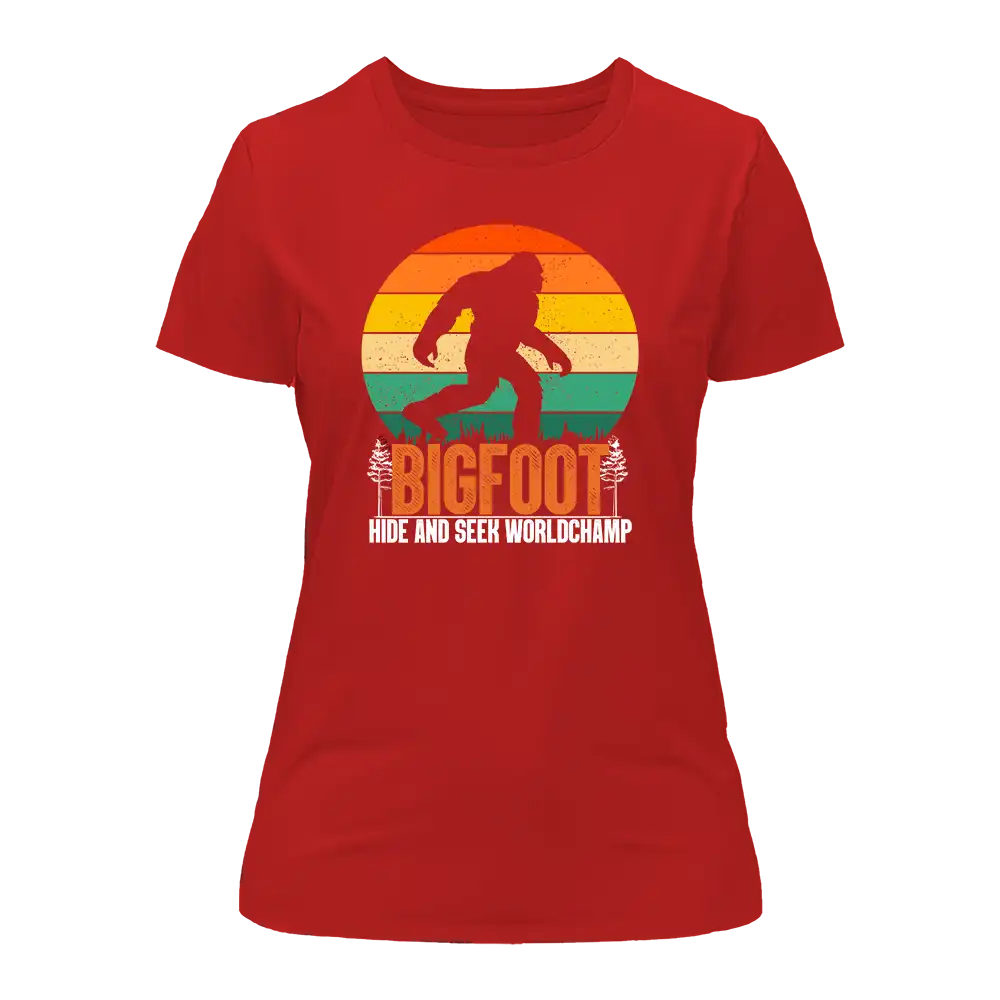 Bigfoot Hide And Seek T-Shirt for Women