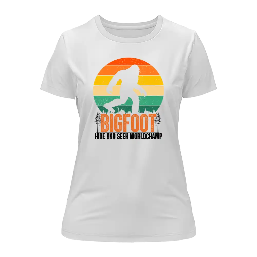 T-shirt Bigfoot Cache-cache pour femme