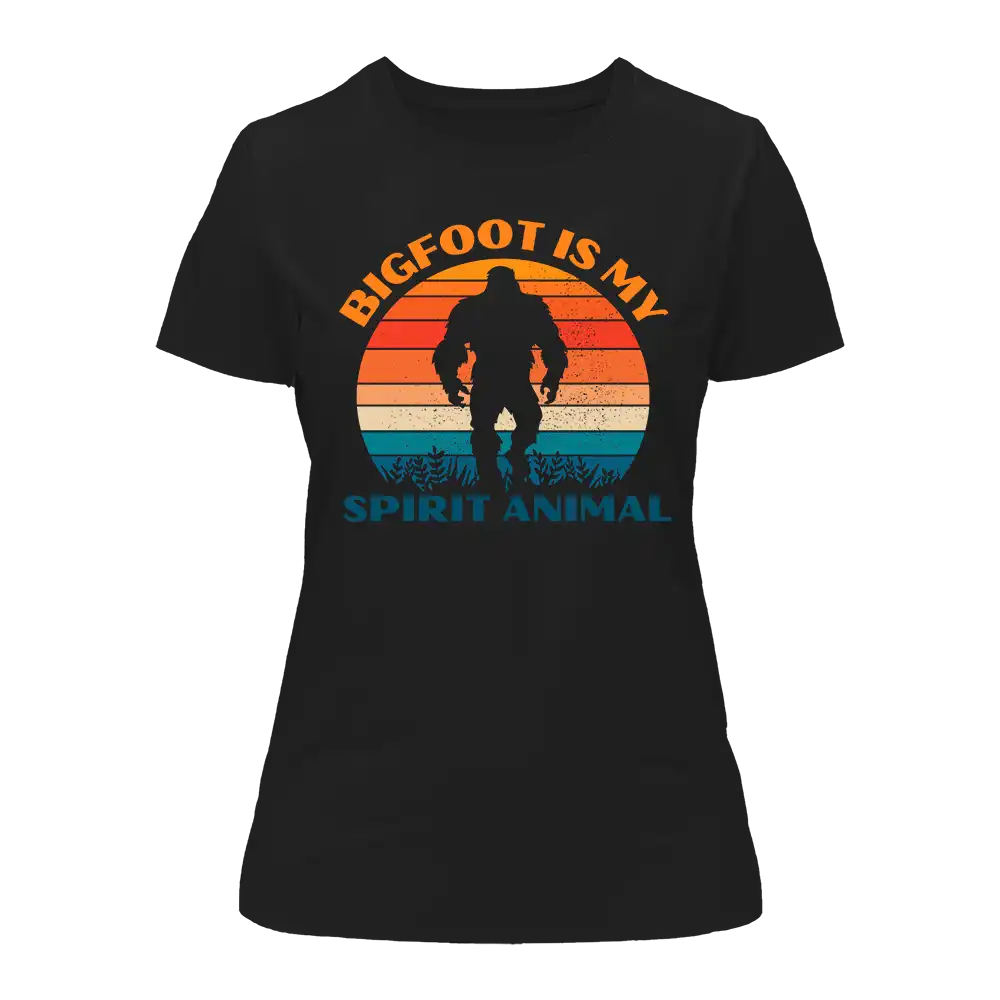 T-shirt « Bigfoot est mon animal spirituel » pour femme