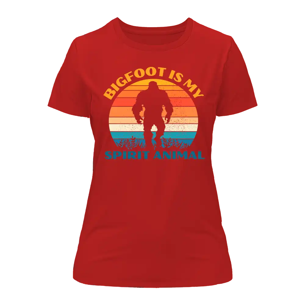 T-shirt « Bigfoot est mon animal spirituel » pour femme