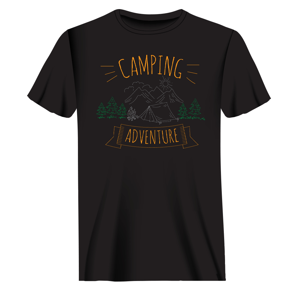 T-shirt homme aventure camping