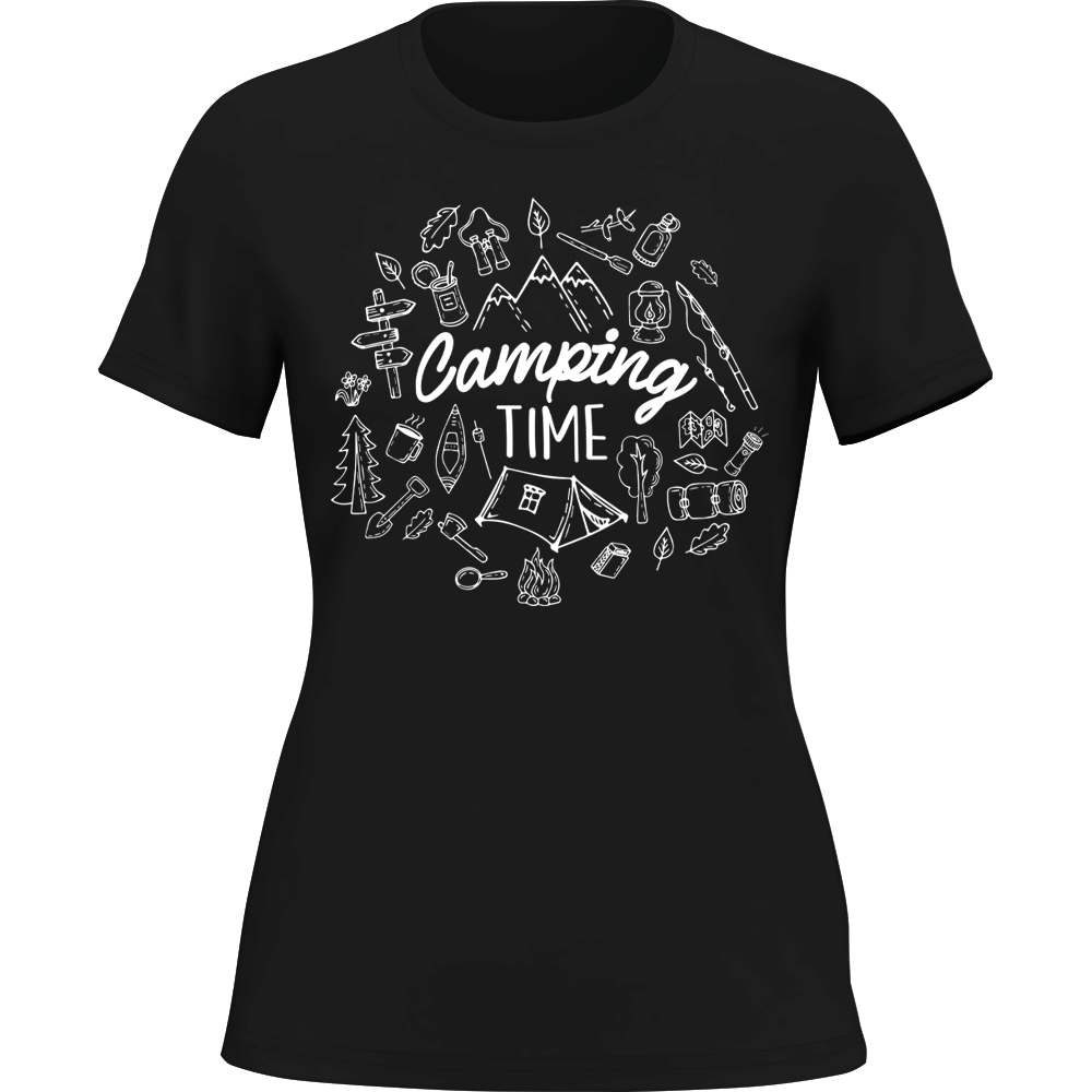 T-shirt Camping Elements pour femme