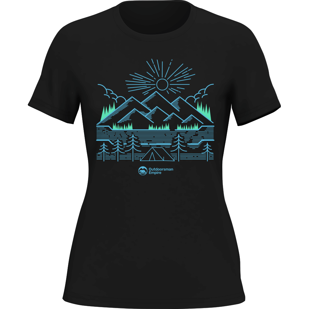 T-shirt Camping Lines pour femme