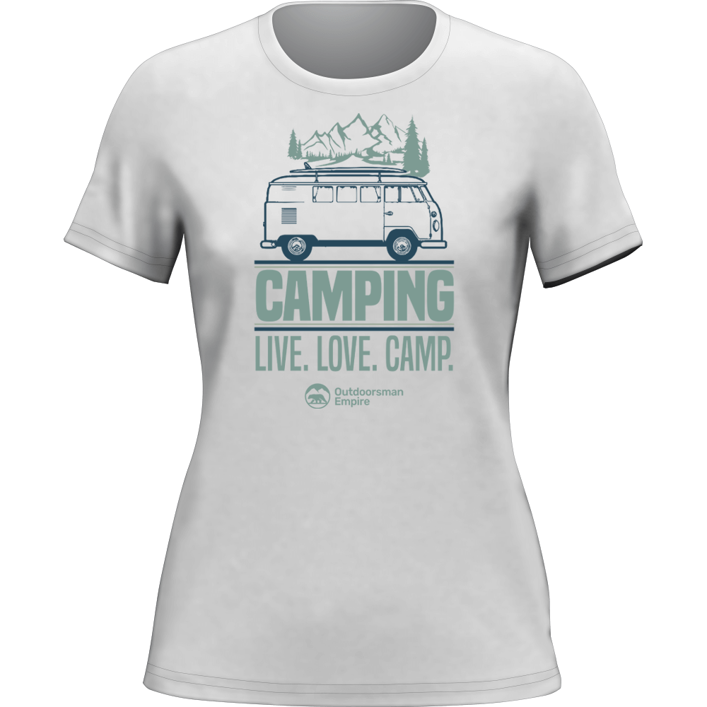 T-shirt Camping Live Love Camp pour femme