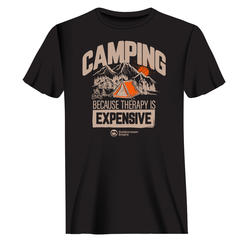 T-shirt « Camping sans homme cher »