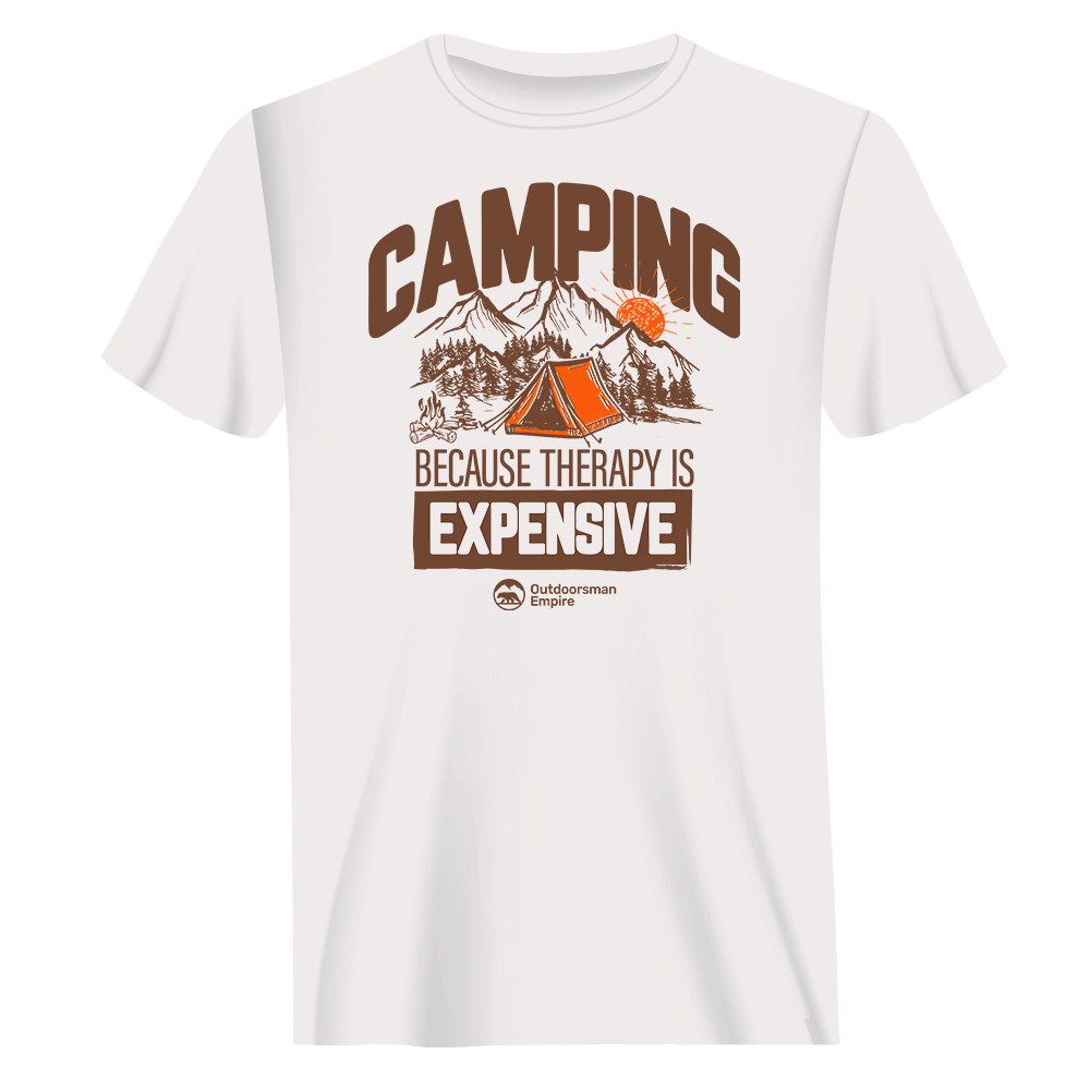 T-shirt « Camping sans homme cher »