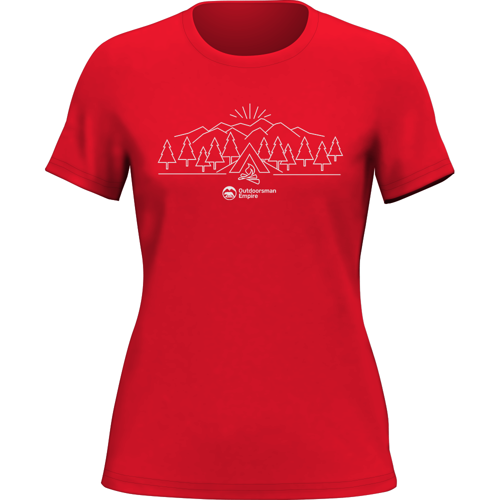 T-shirt Triangles de camping pour femme