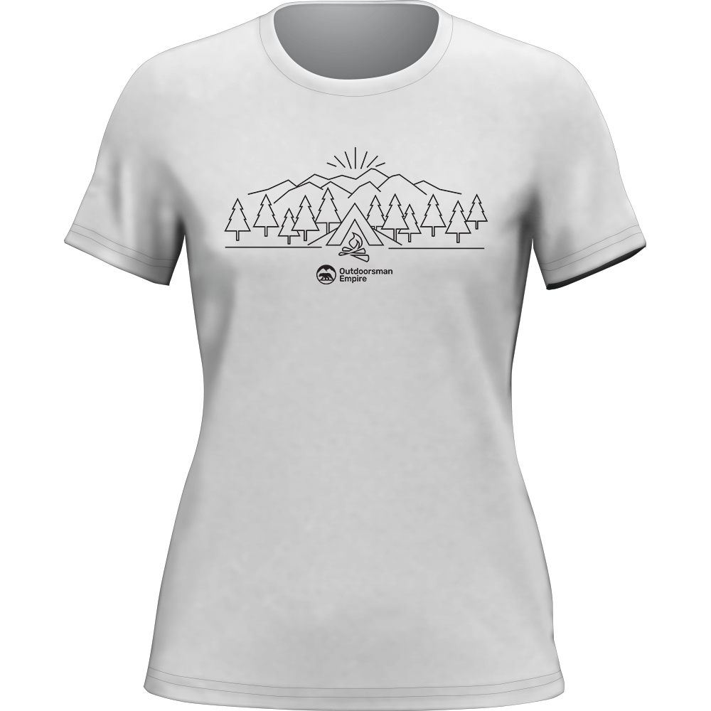 T-shirt Triangles de camping pour femme