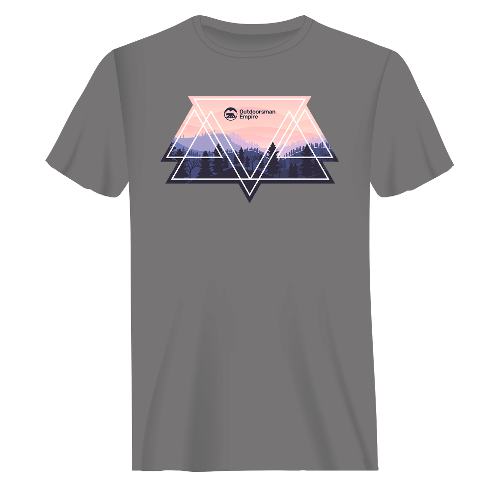 T-shirt homme Camping Triangles