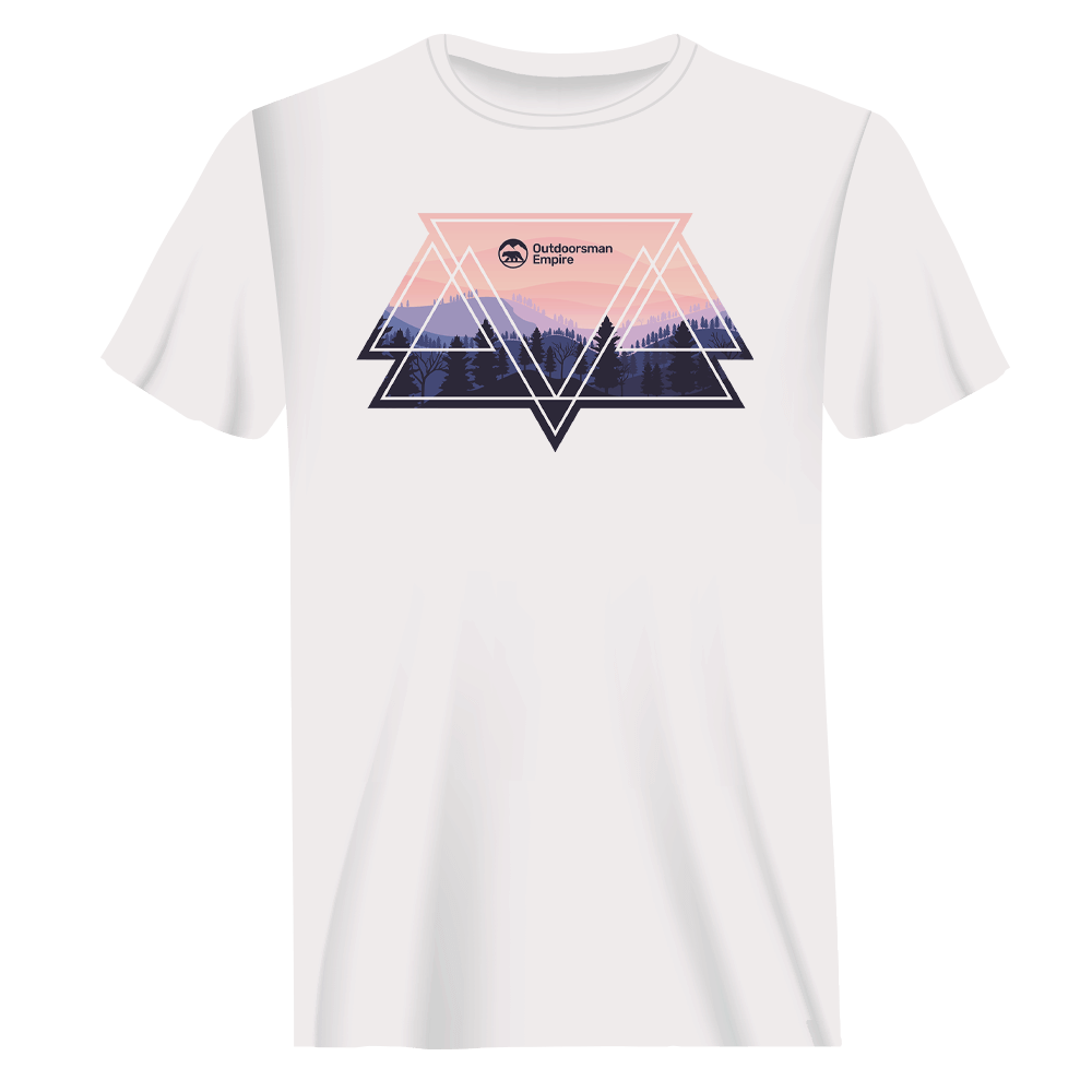 Camiseta de hombre Camping Triangles