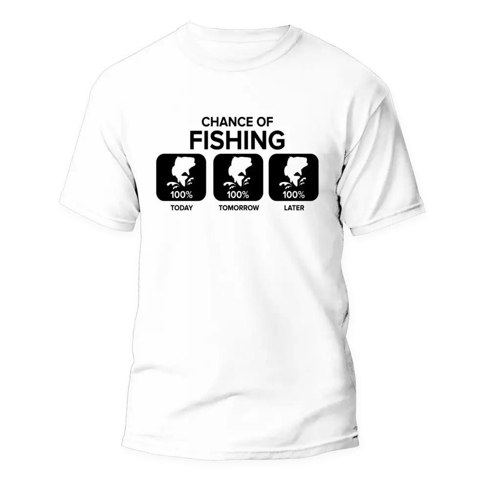 T-shirt Chance of Fishing Man