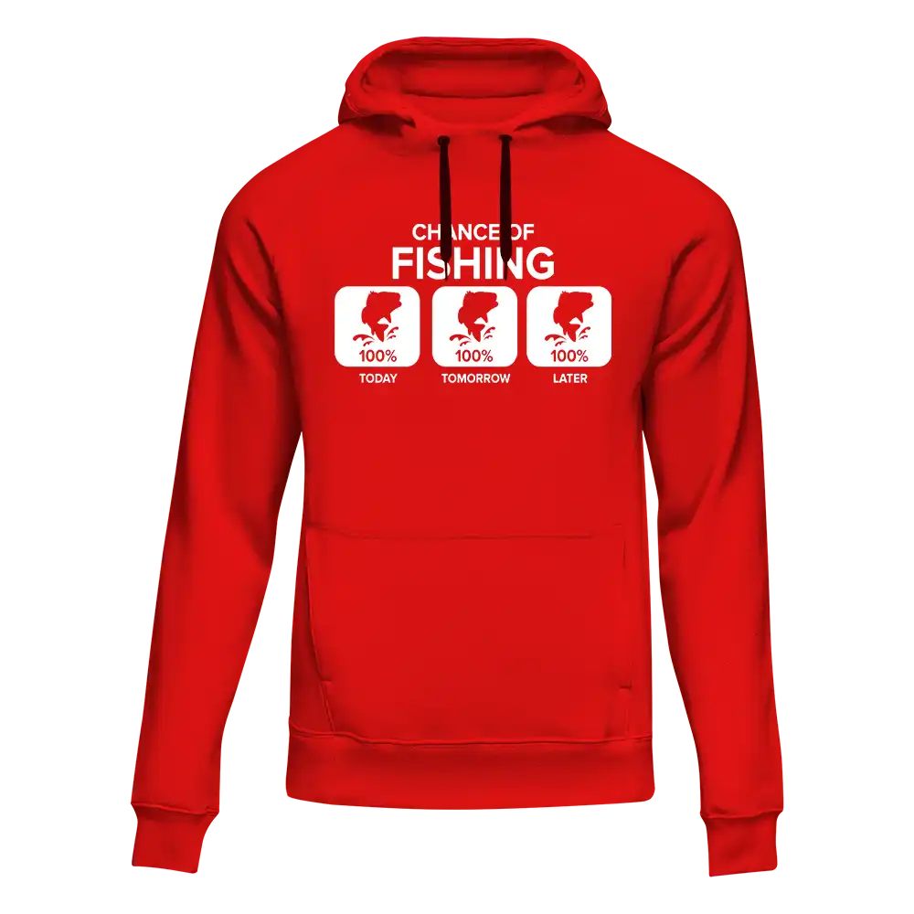 Sweat à capuche unisexe Chance of Fishing