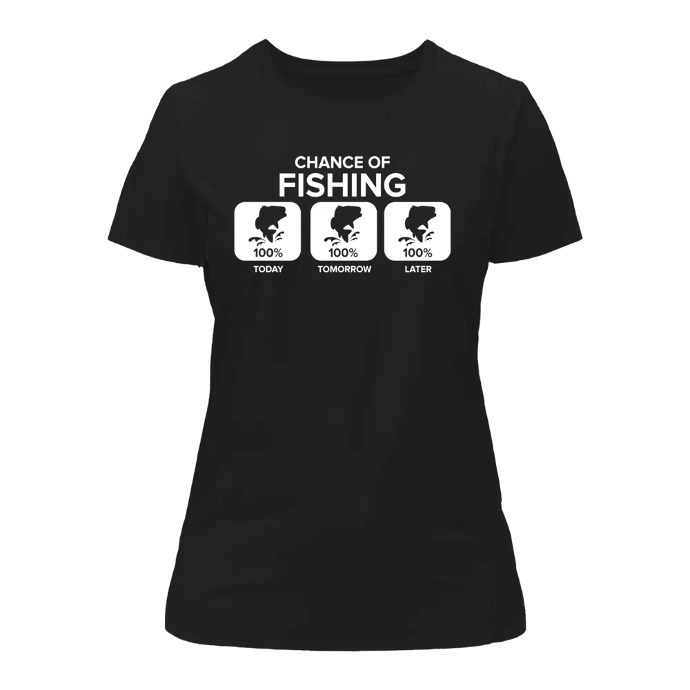 T-shirt Chance of Fishing pour femme