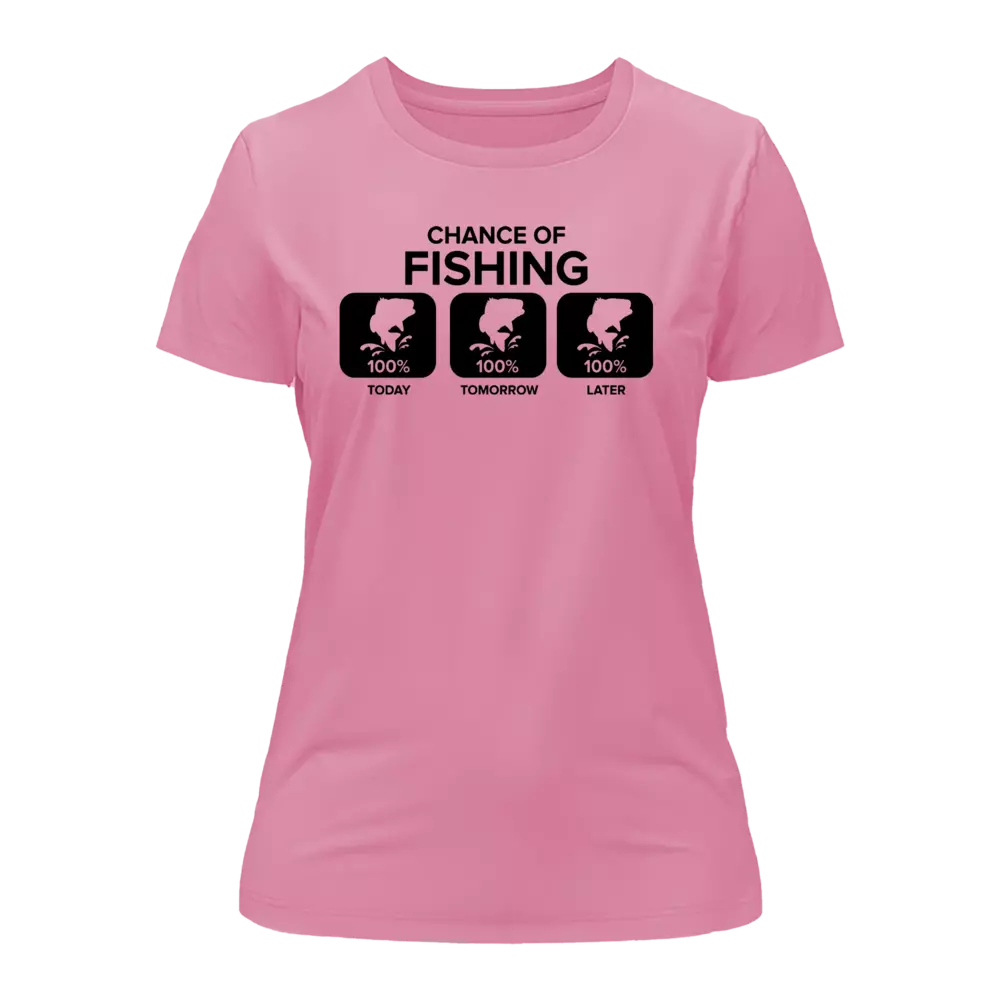 T-shirt Chance of Fishing pour femme