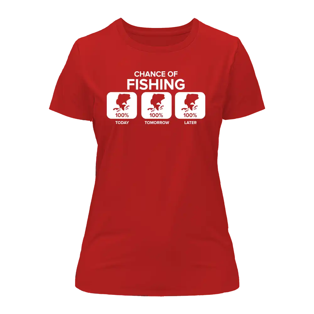 T-shirt Chance of Fishing pour femme