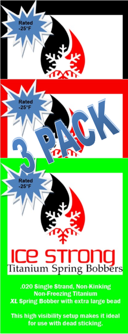 Bobber à ressort en titane, lot de 3