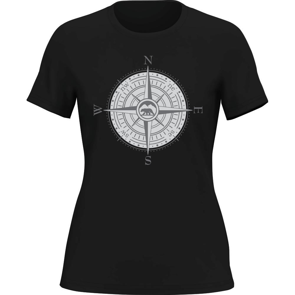 T-shirt de camping Compass pour femme