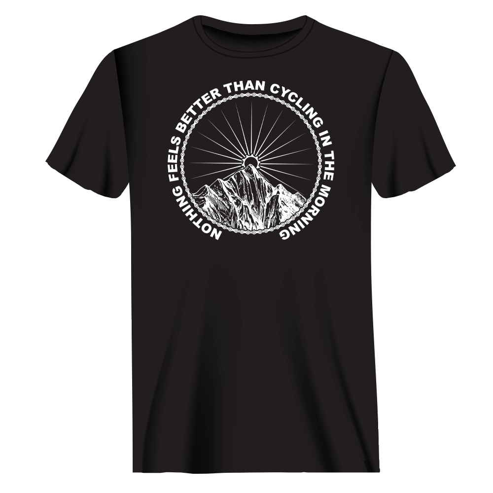 T-shirt homme « Cyclisme le matin »