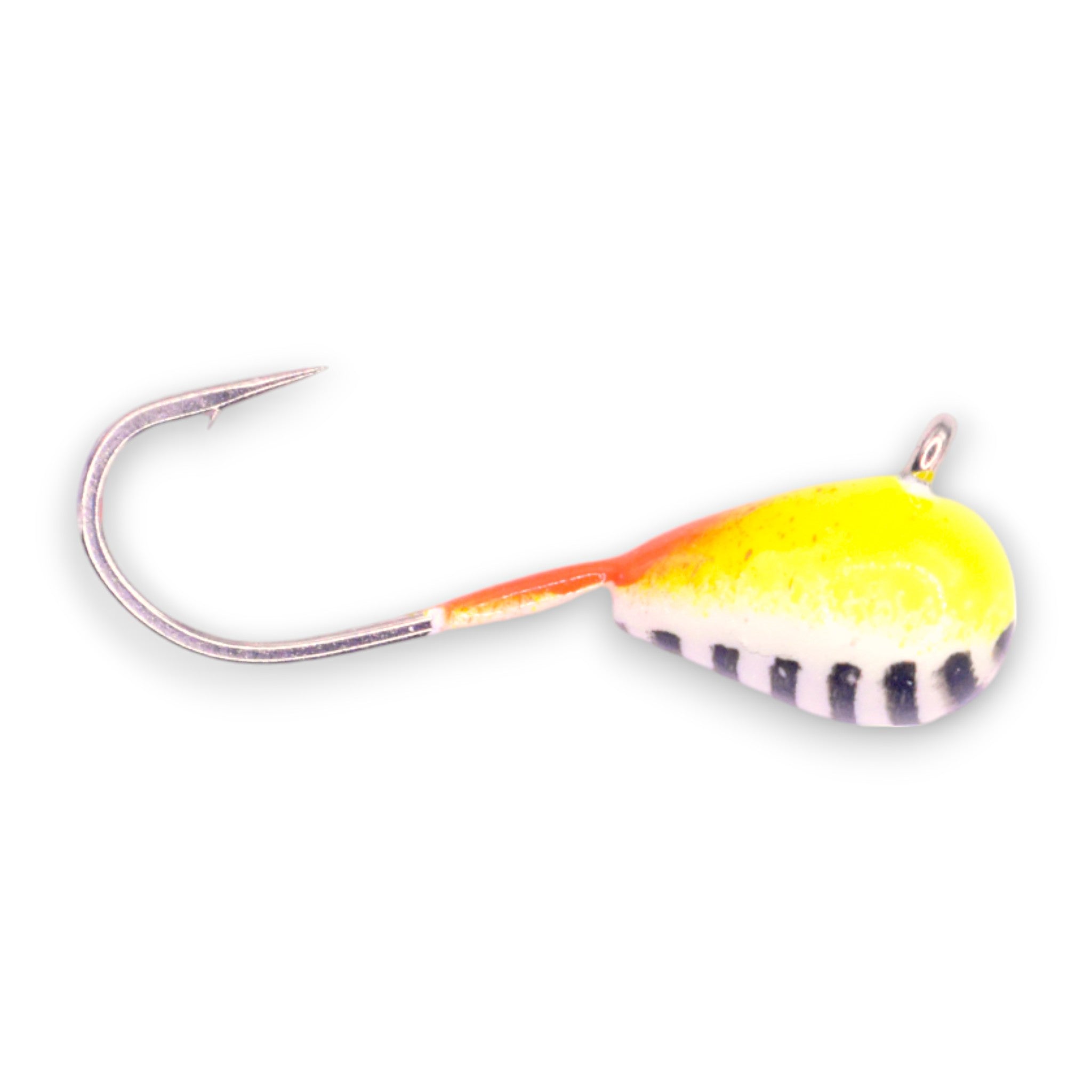 Chartreuse Pearl Stripe Glow Tungsten Jig