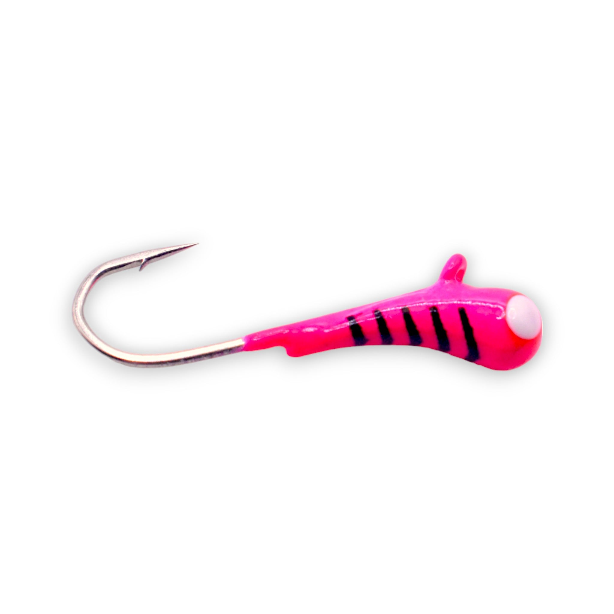 Pink Stripe Glow Tungsten Kanoe Jig