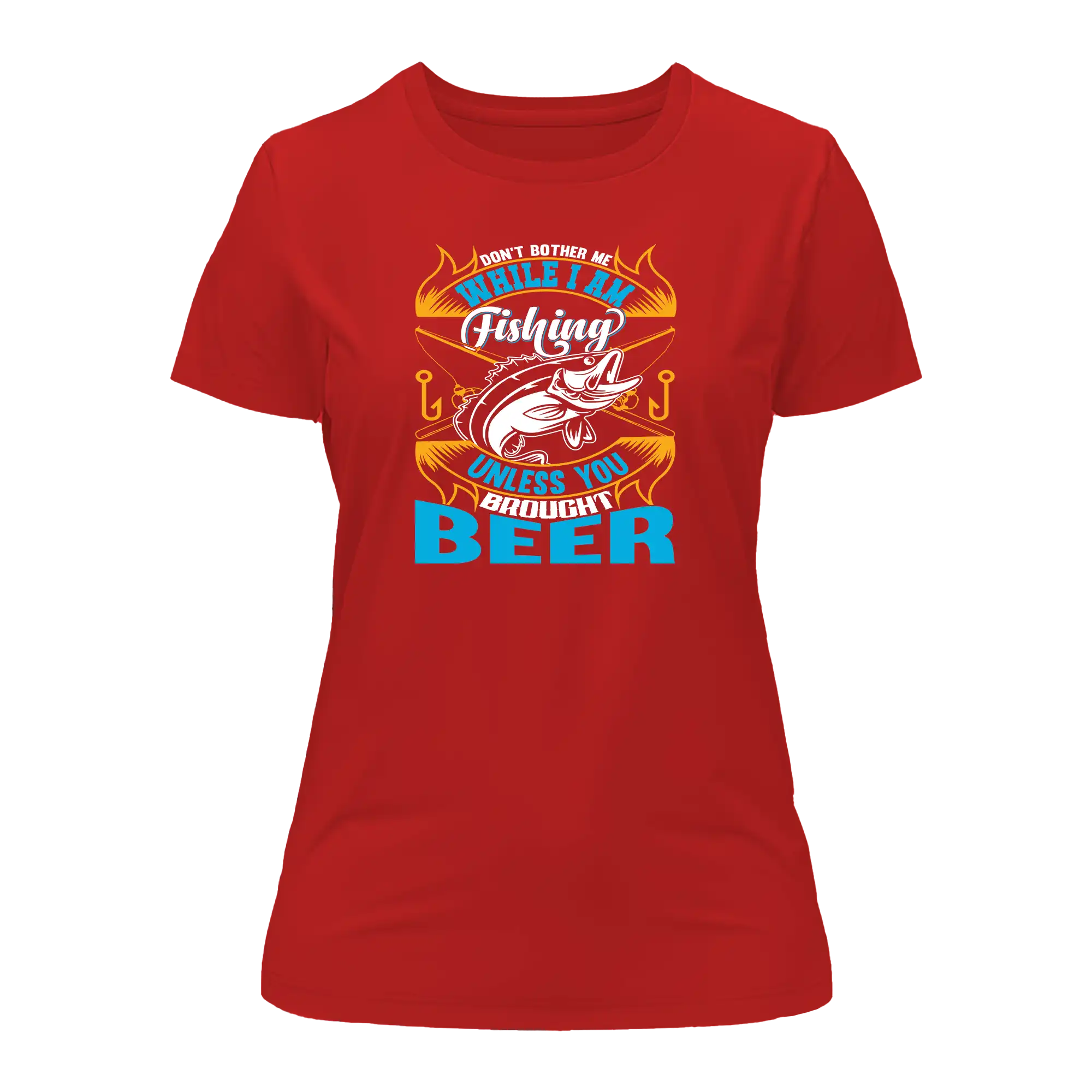 T-shirt « Ne me dérange pas pendant que je pêche » pour femme