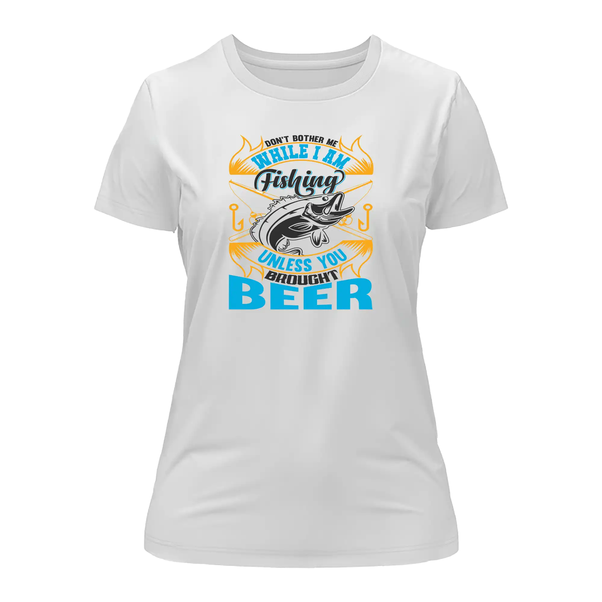 T-shirt « Ne me dérange pas pendant que je pêche » pour femme