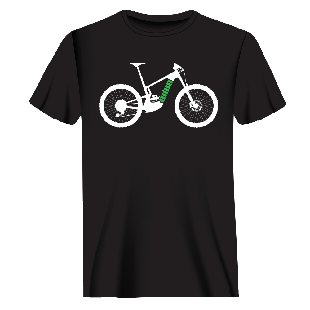 T-shirt pour homme avec vélo électrique