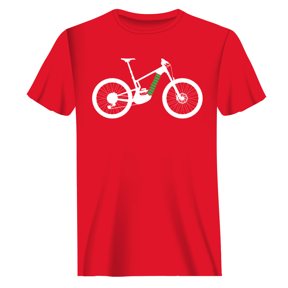 T-shirt pour homme avec vélo électrique