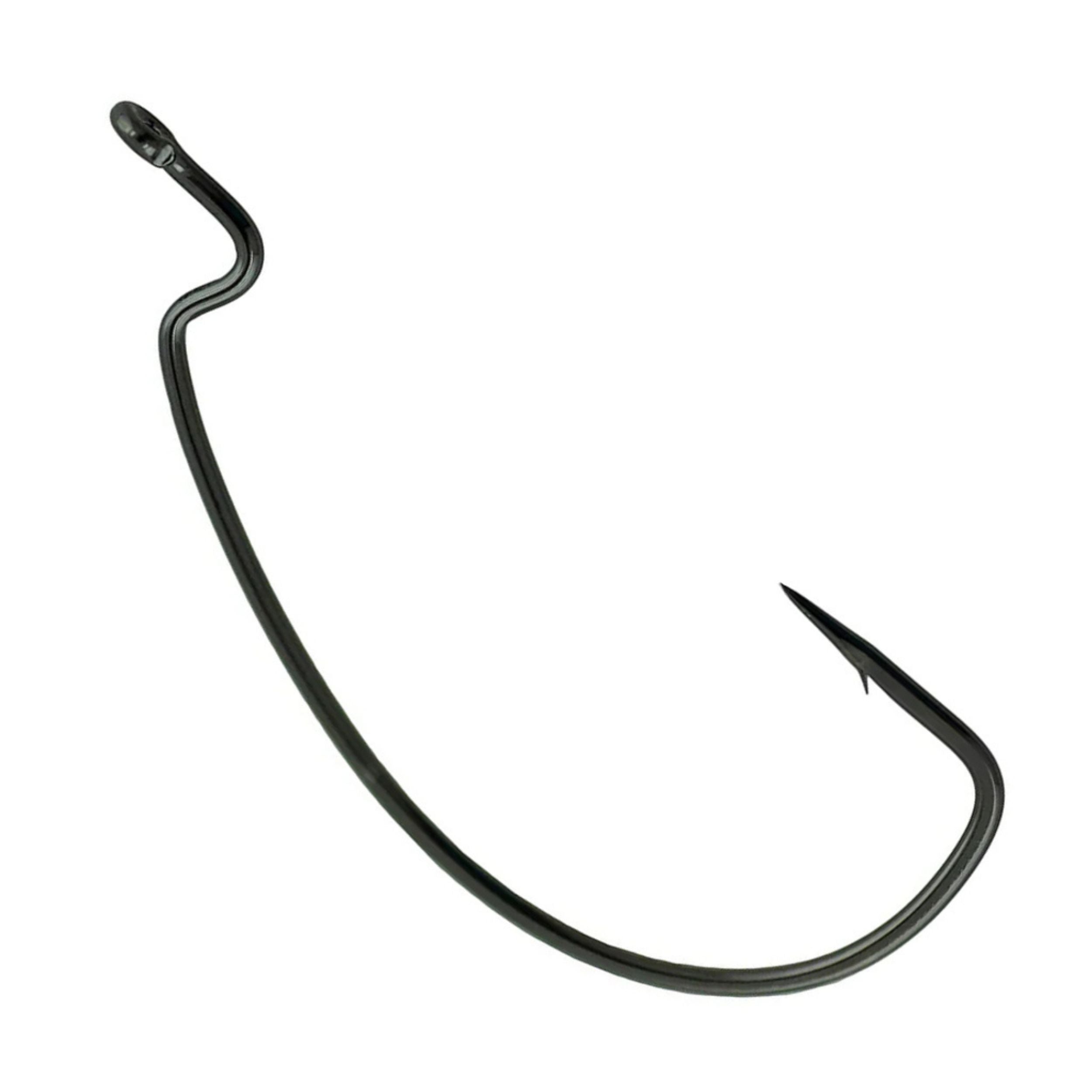 Anzuelos de gusano Reaction Tackle Offset EWG (paquete de 25)