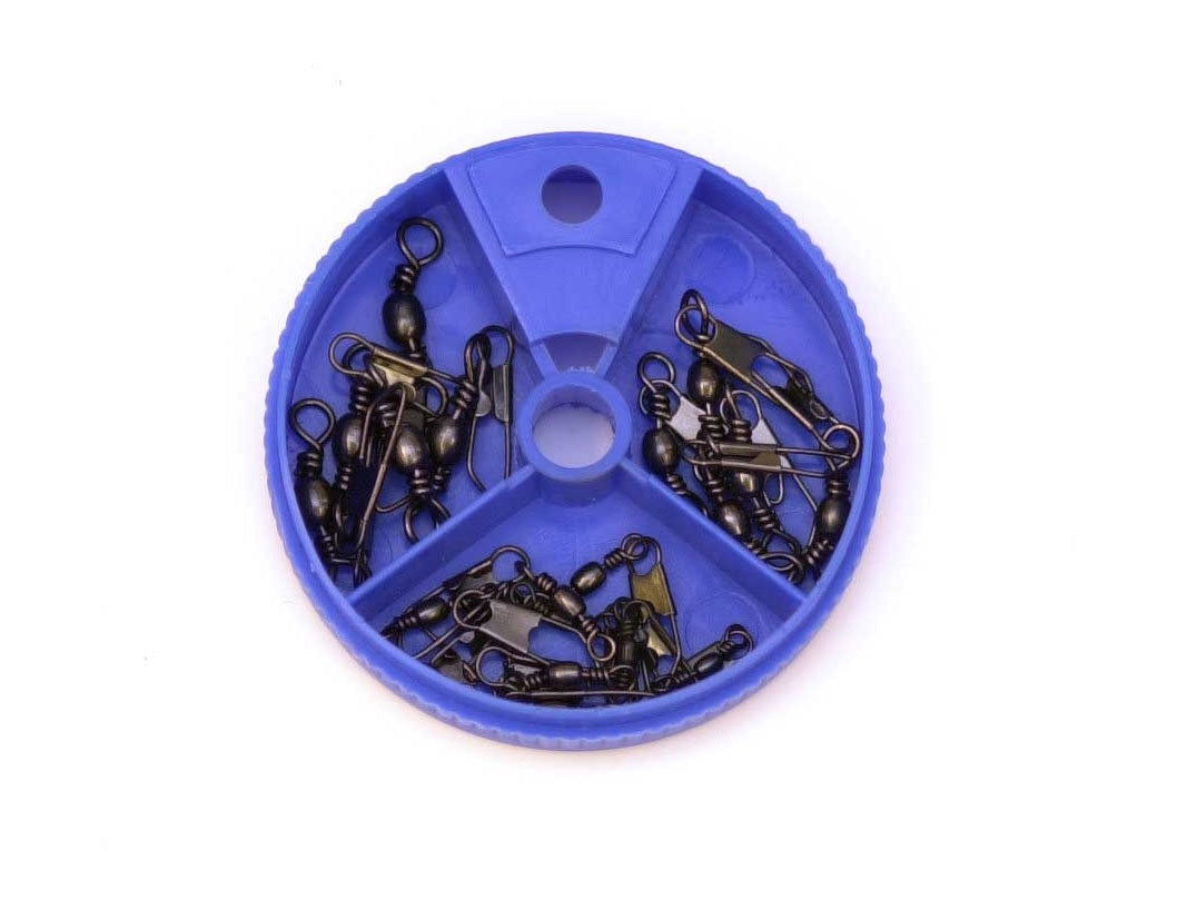 Eagle Claw Snap Swivel Assortment (Black, 20ct) Bobber Bargain