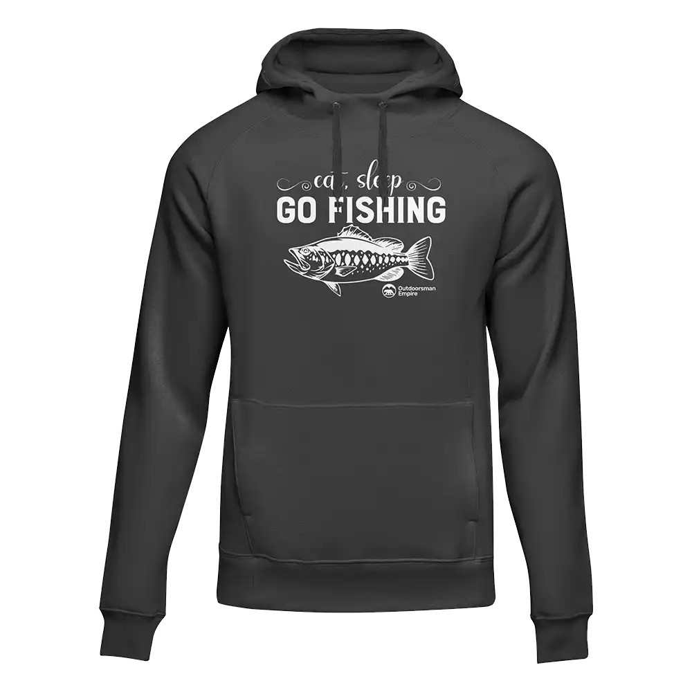 Sweat à capuche unisexe Eat Sleep Go Fishing
