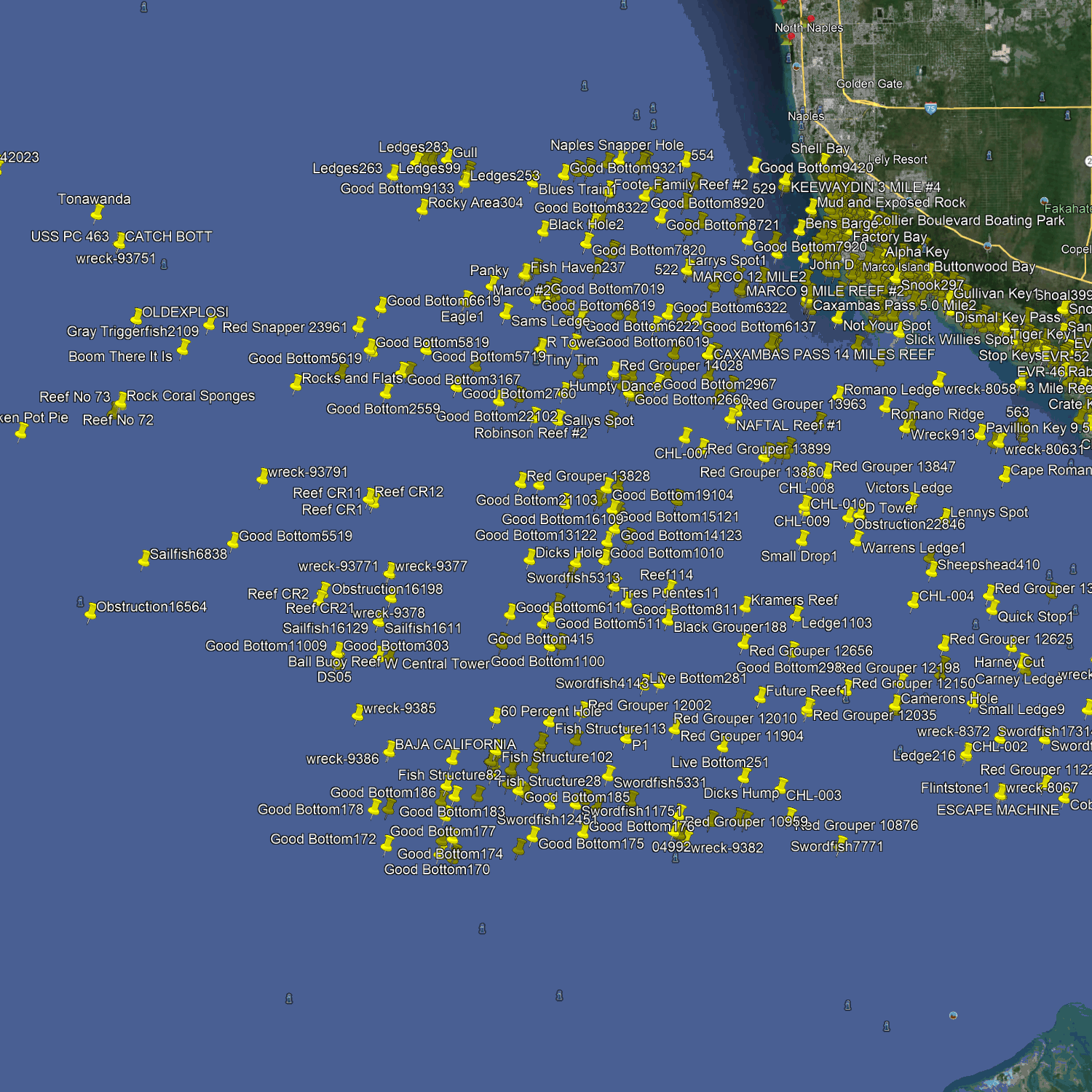 Everglades Fishing Spots - Fishing Numbers