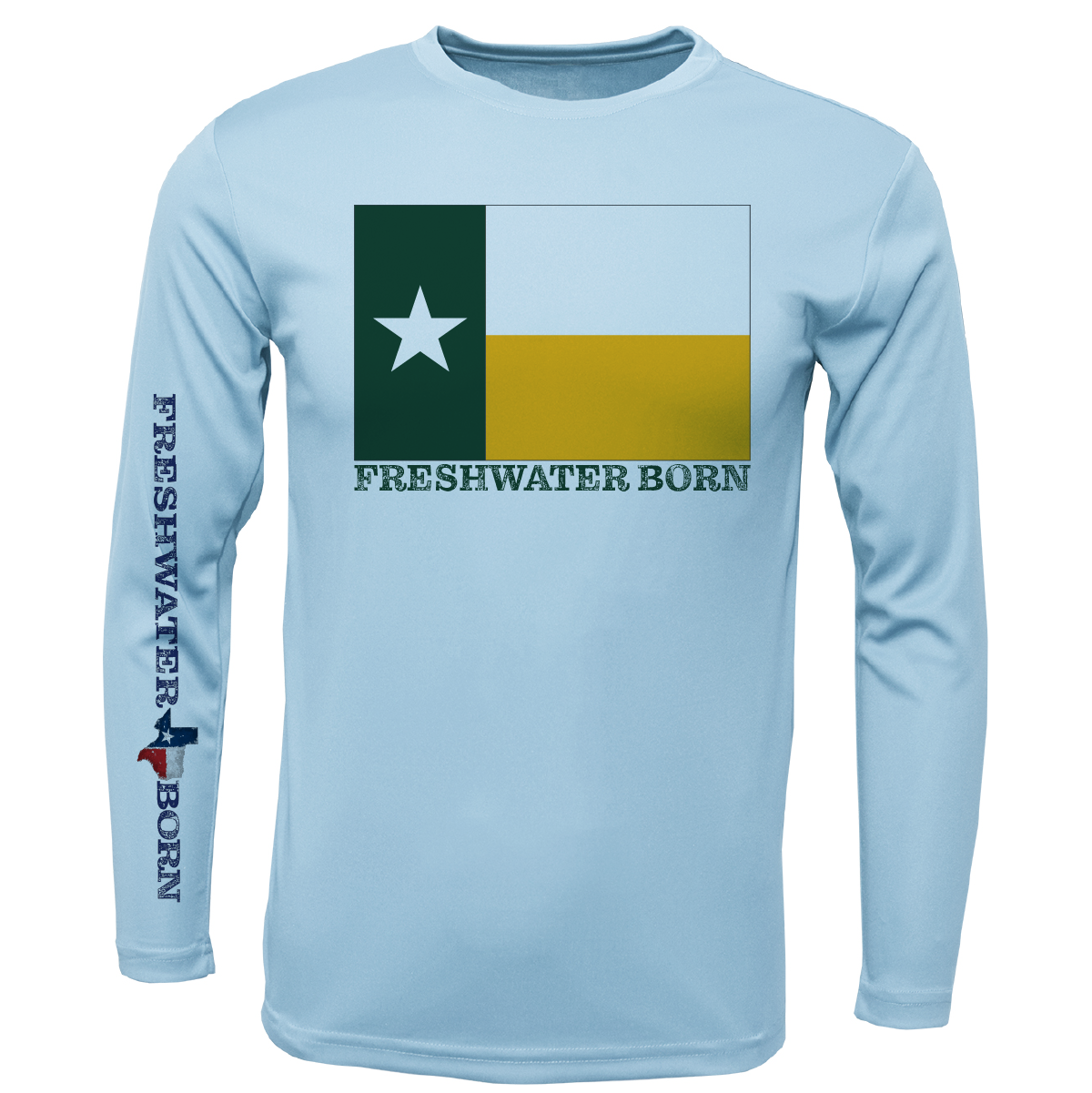 Baylor Edition Freshwater Born Boy's Long Sleeve UPF 50+ Dry-Fit Shirt