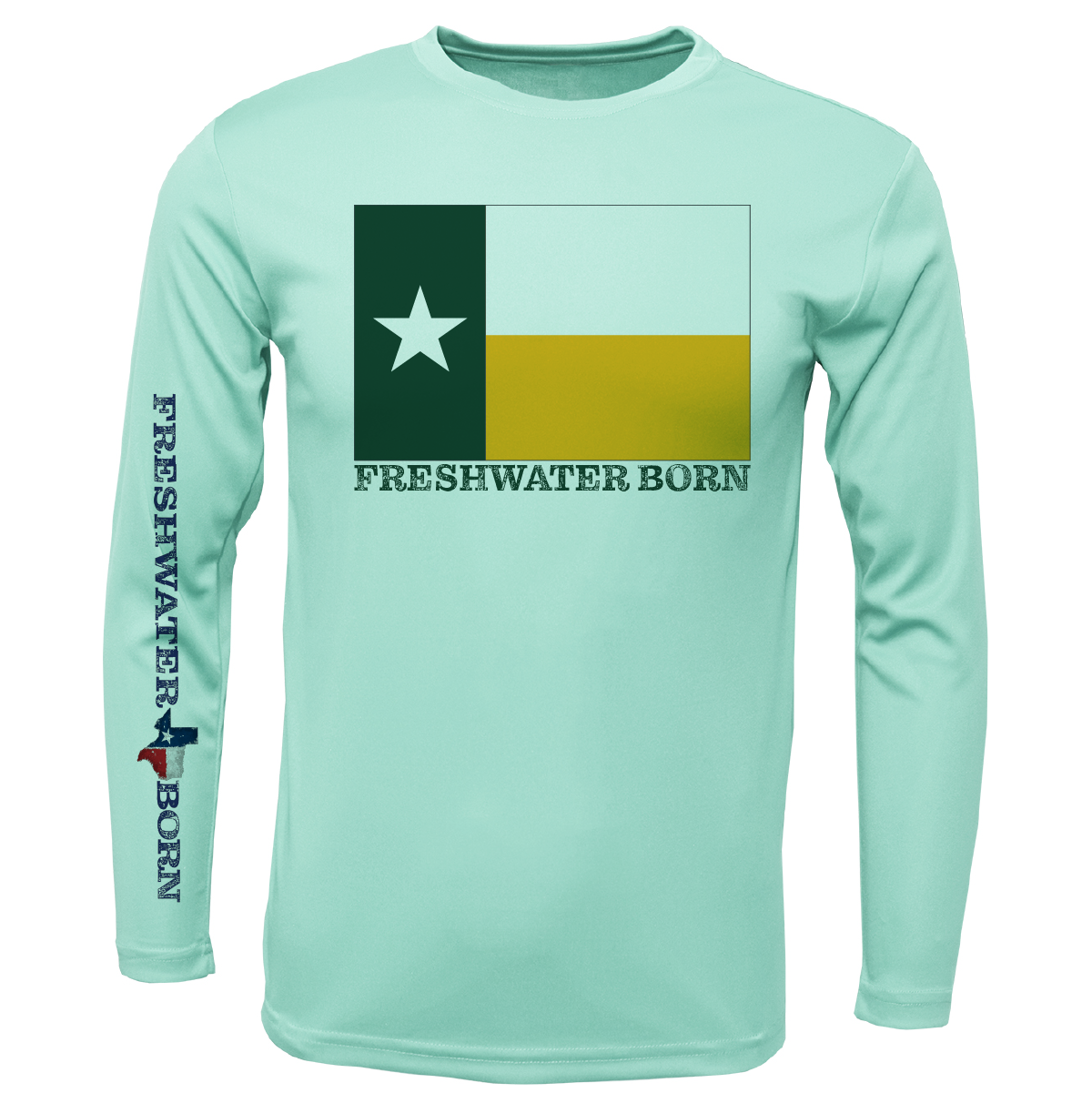 Baylor Edition Freshwater Born Boy's Long Sleeve UPF 50+ Dry-Fit Shirt
